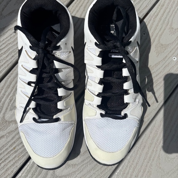 Nike Zoom Vapor 9.5 Tour White Black Federer Rafa Tennis 631458 Men's Size 8.5 - Picture 6 of 11